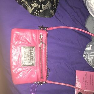 Pink crossbody purse